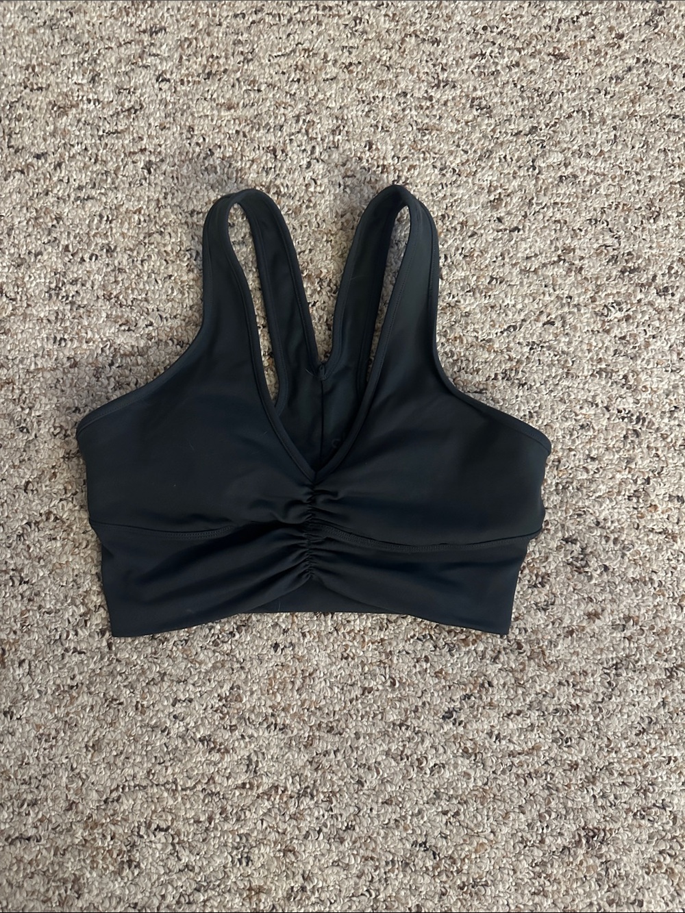 ALO charcoal green sports bra size small